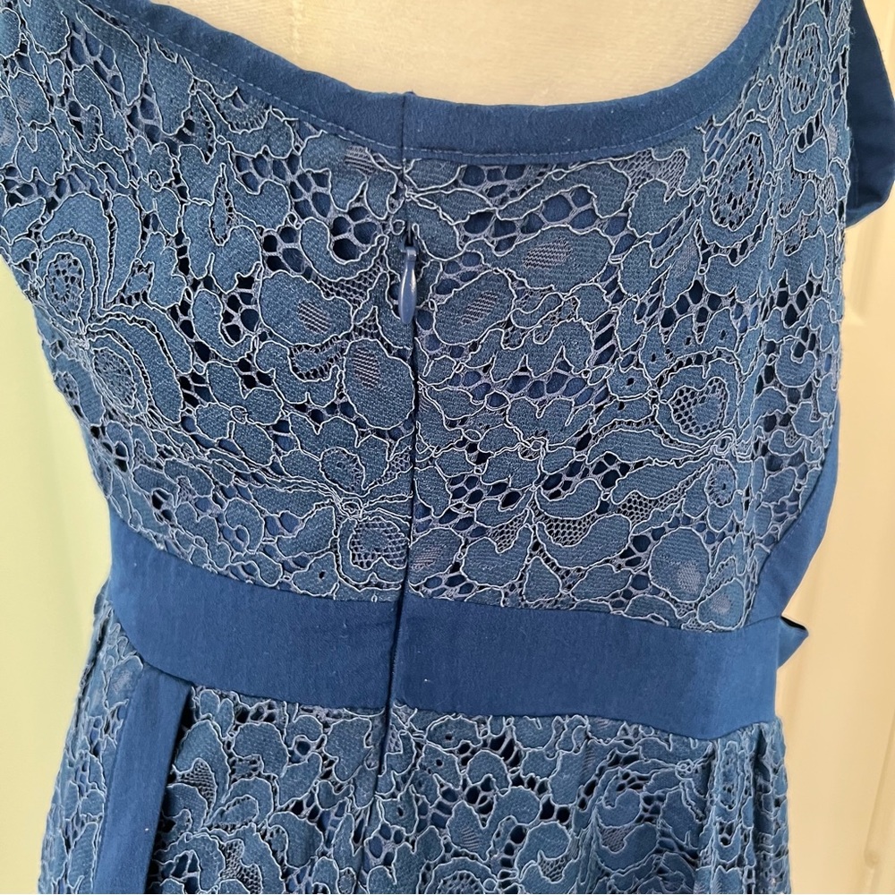 Free People Lovingly In Lace Blue Dress - Picture 7 of 9